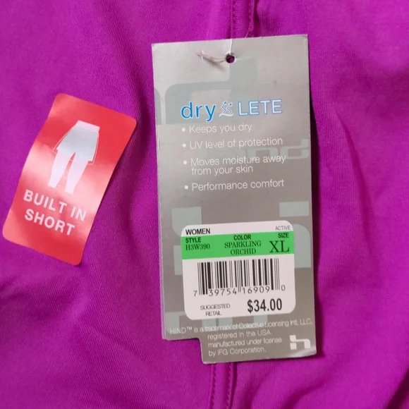 HIND purple athletic tennis golf skirt SKORTS, size extra large, XL NEW nwt - Picture 2 of 6